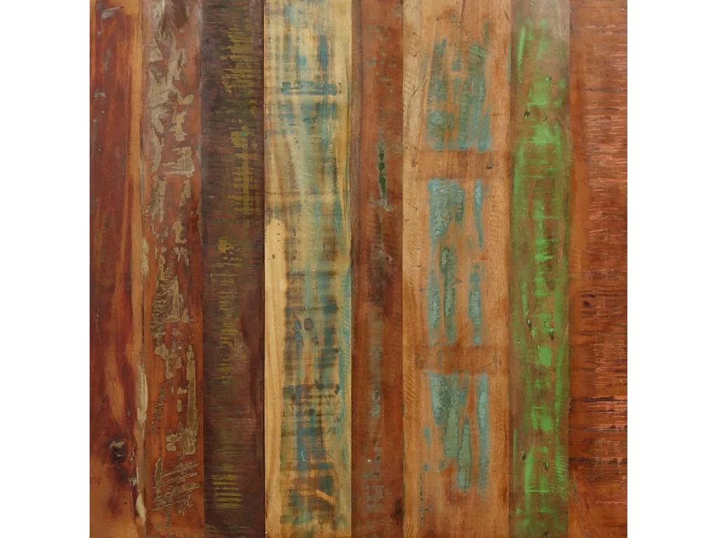 Table de salle à manger Bois massif recyclé Acier 180 cm