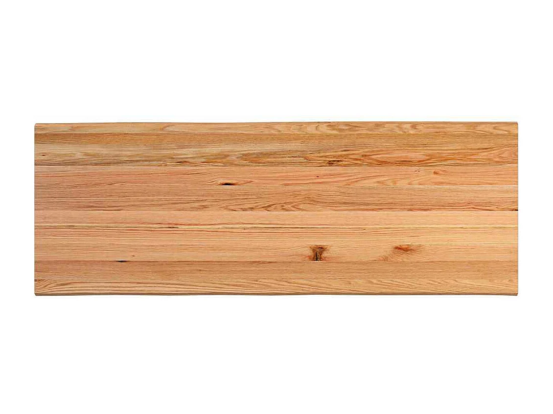 Table à manger avec bord naturel 220x80x74 cm bois massif chêne