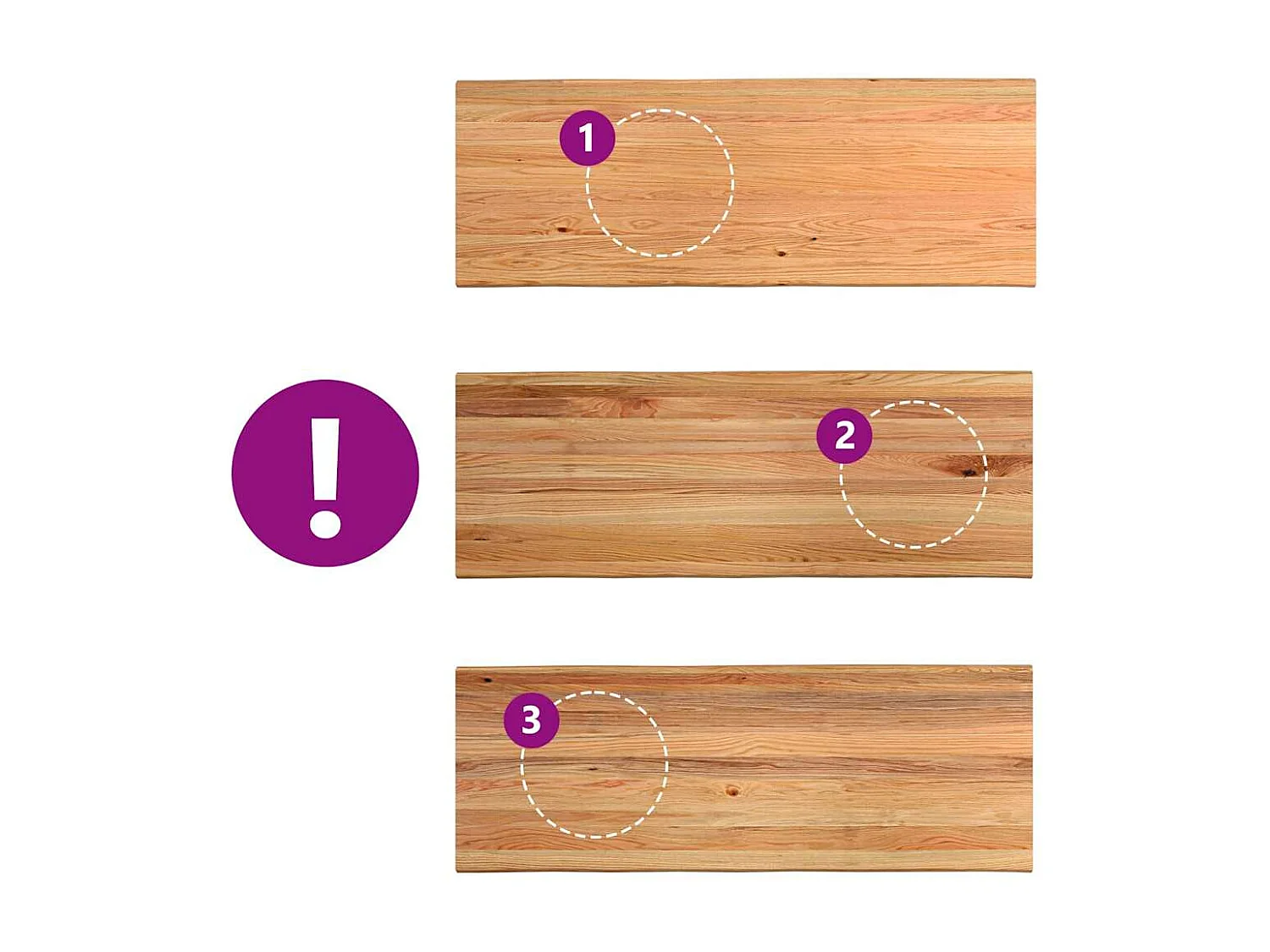 Table à manger avec bord naturel 220x80x74 cm bois massif chêne