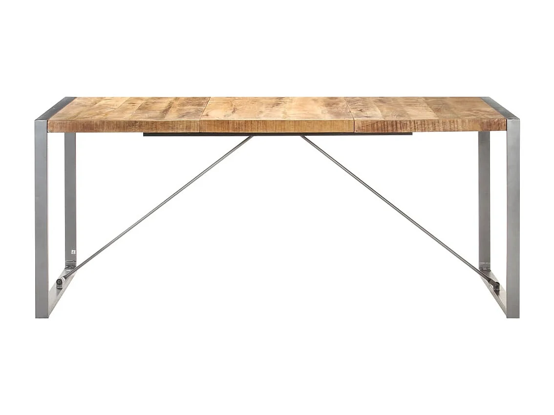 Table à manger 180x90x75 cm Bois de manguier massif brut