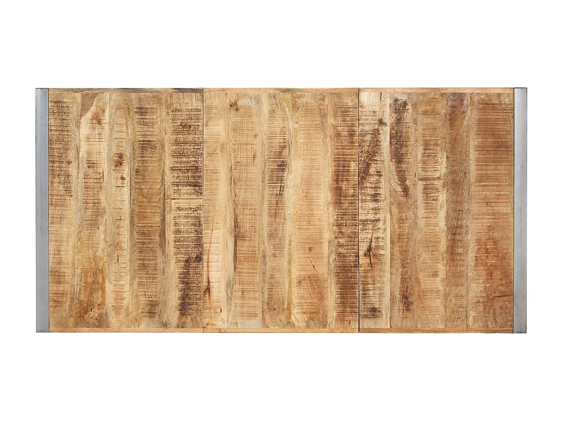 Table à manger 180x90x75 cm Bois de manguier massif brut