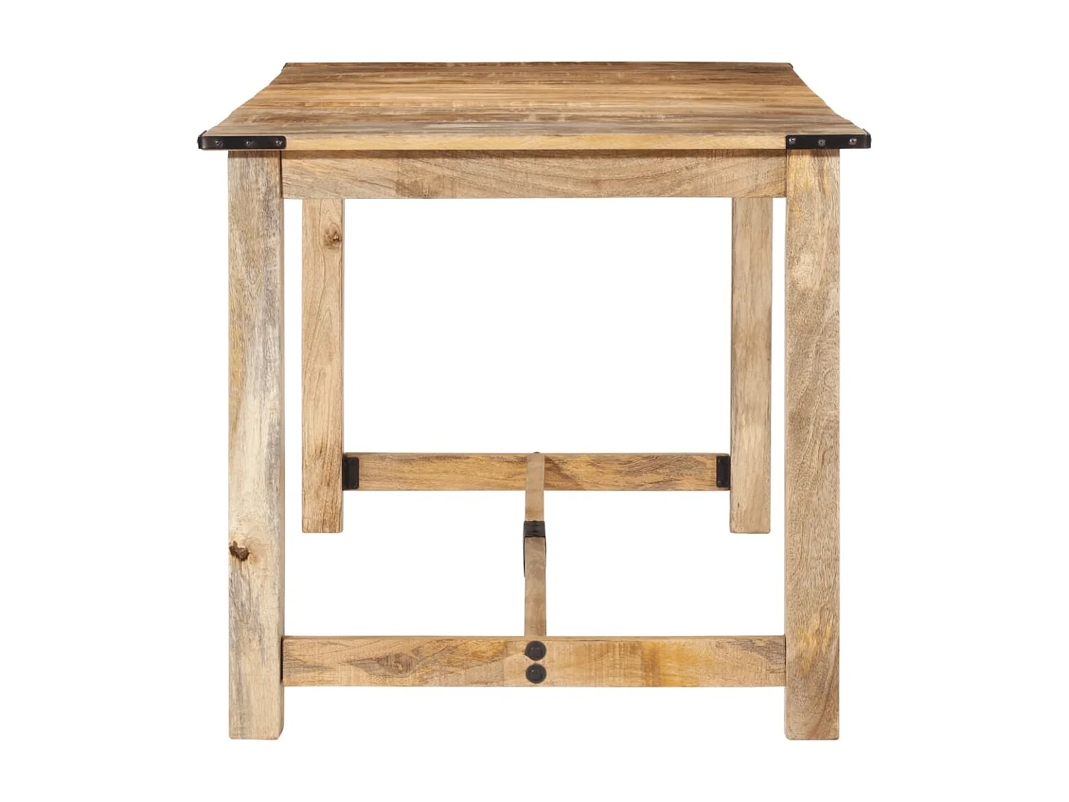 Eettafel 160x80x75 cm massief mangohout