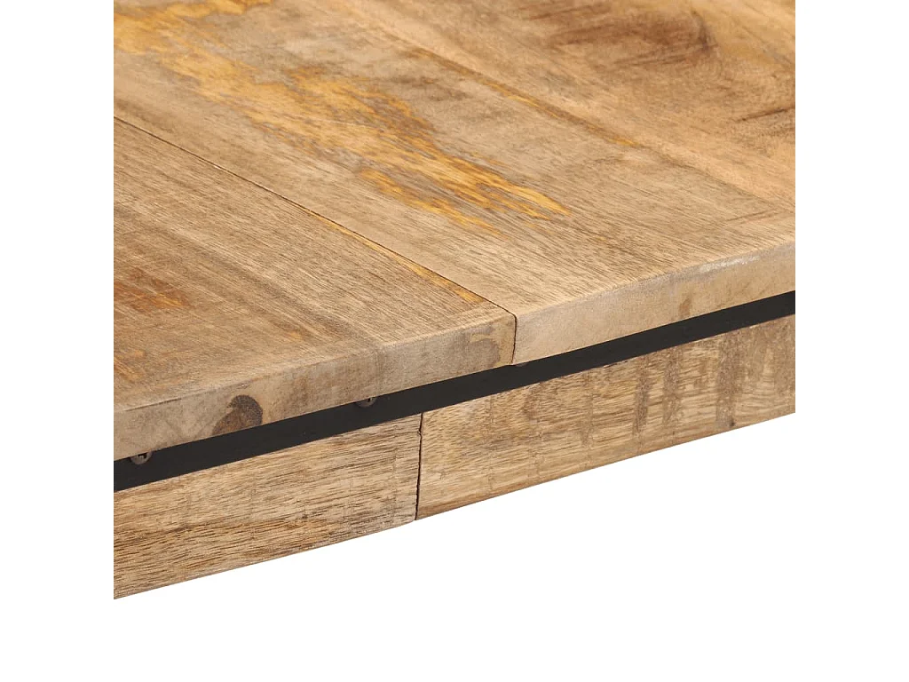Eettafel 160x80x75 cm massief mangohout