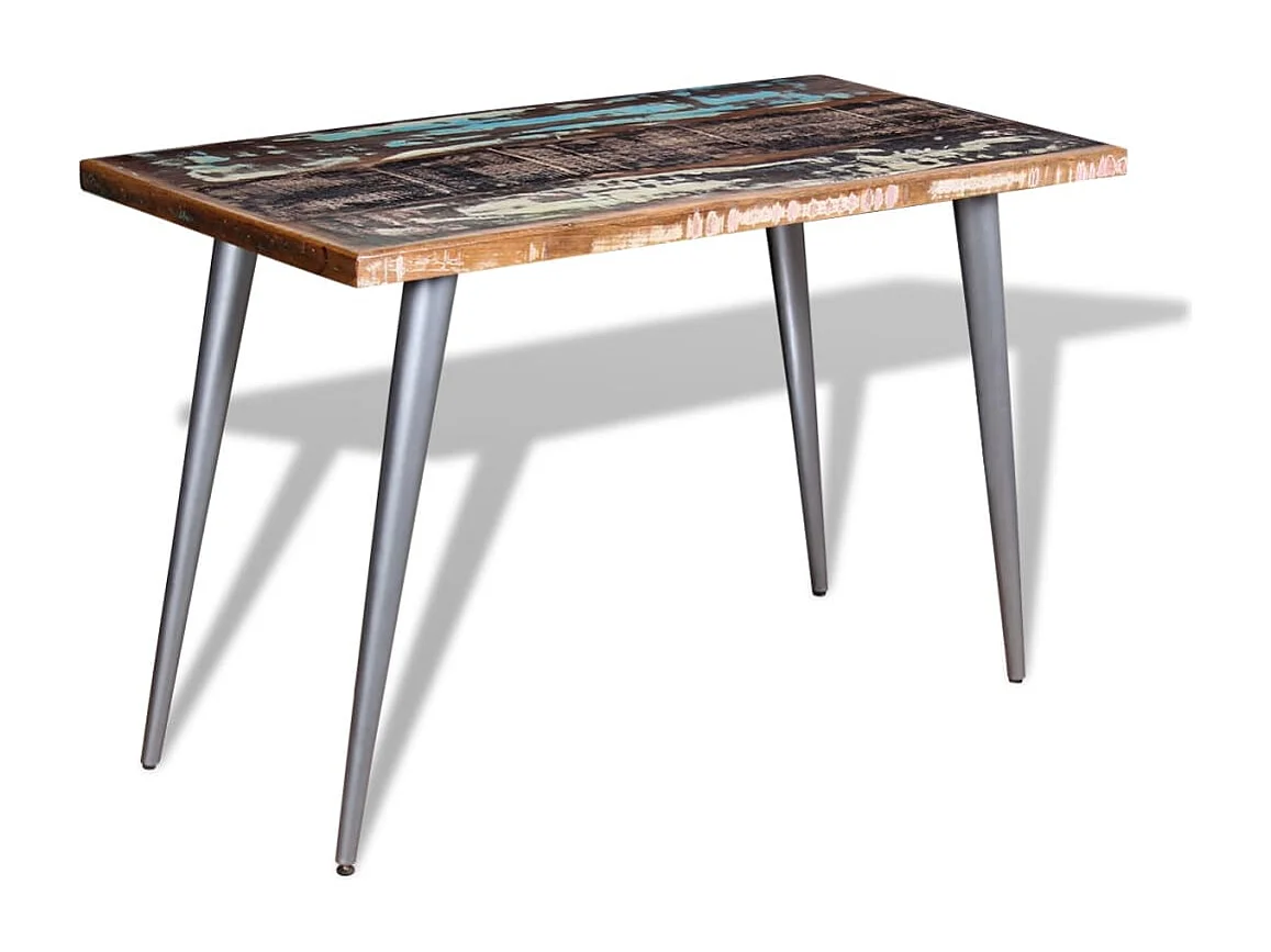Table de salle à manger Bois de récupération 120 x 60 x 76 cm