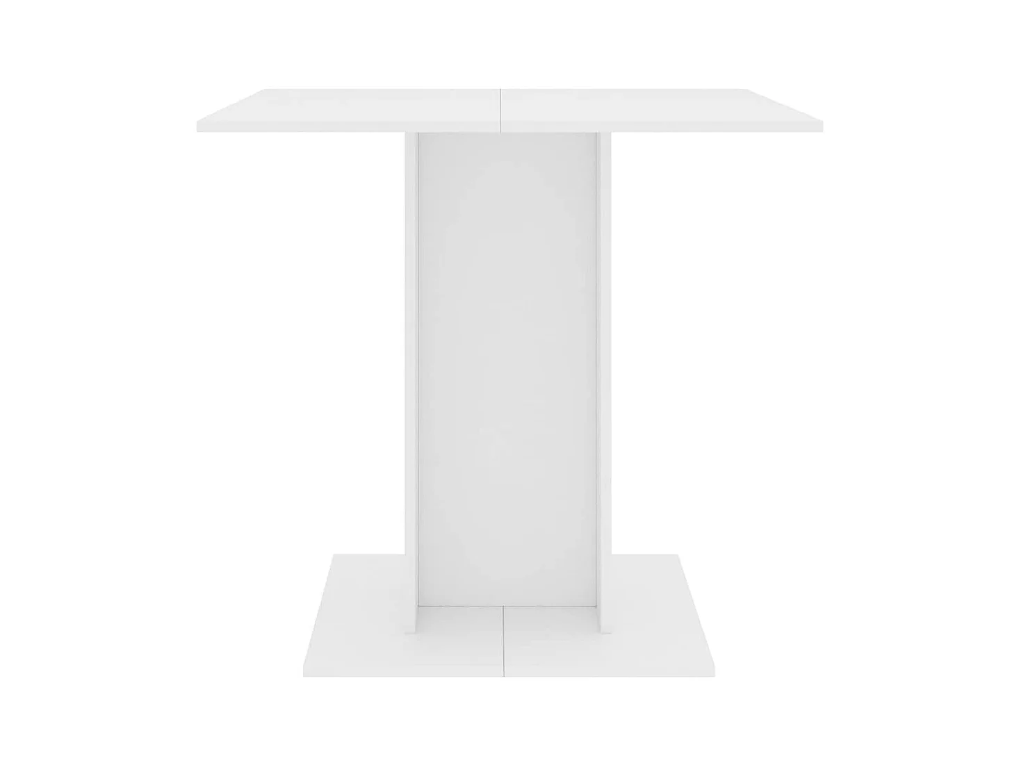 Eettafel 80x80x75 cm bewerkt hout wit