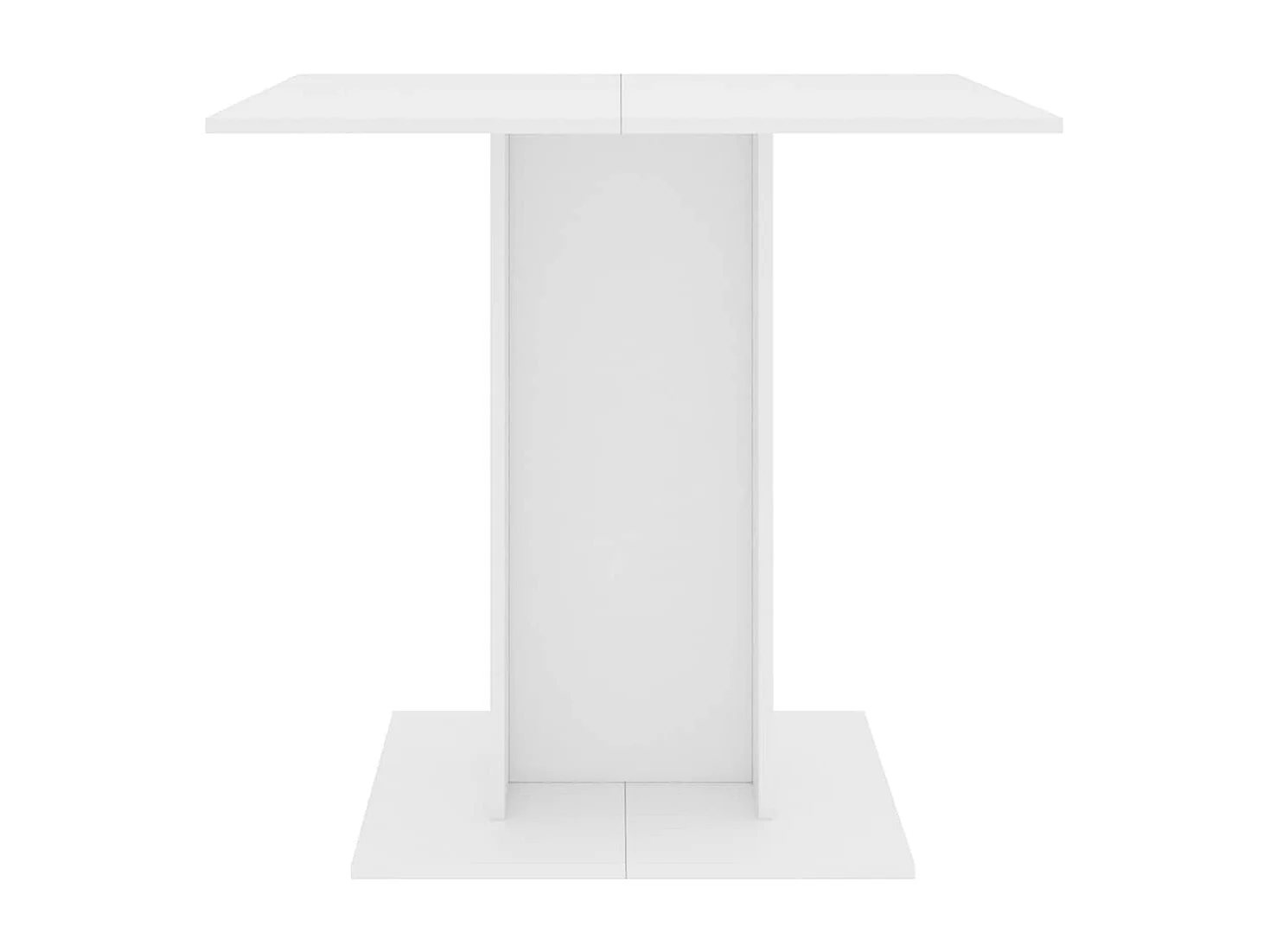 Table de salle à manger Blanc 80 x 80 x 75 cm Aggloméré