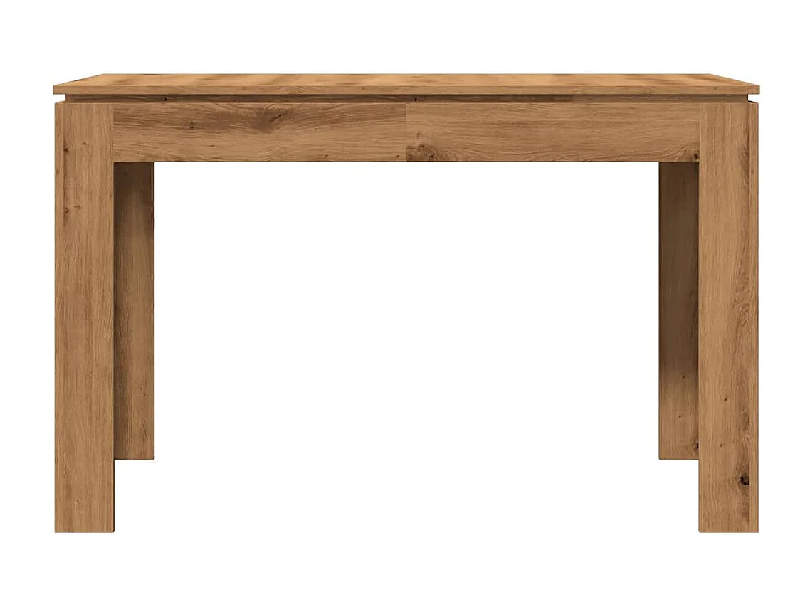 Table à manger chêne artisanal 120x60x76 cm bois d'ingénierie