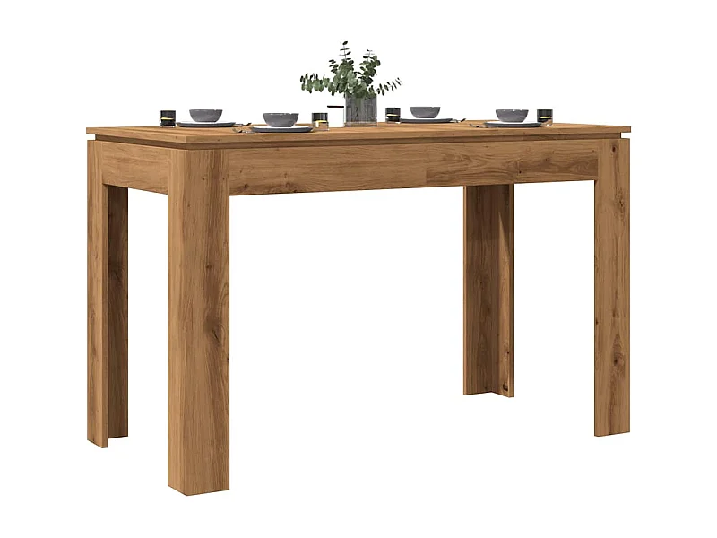 Mesa de Comedor Roble Artesano 120x60x76cm madera reconstituida