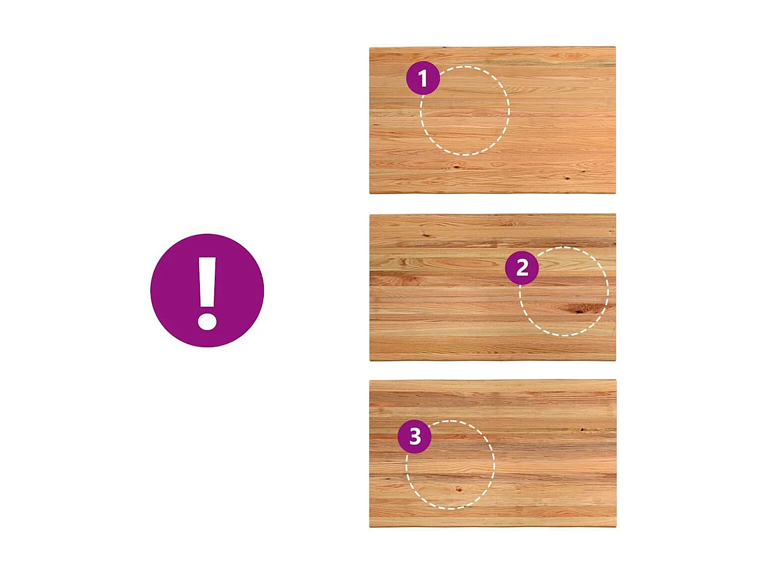 Table à manger marron clair bois de chêne massif rectangulaire