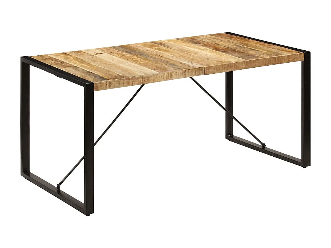 Table de salle à manger 160x80x75 cm Bois de manguier massif