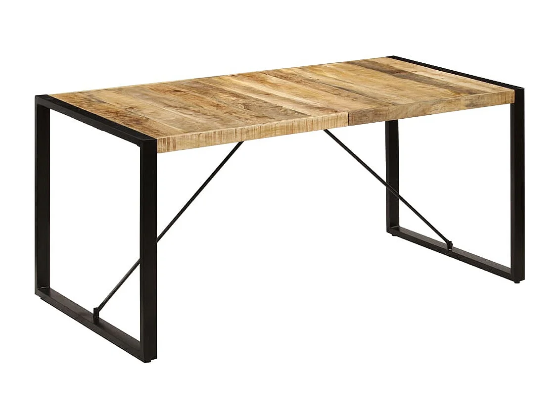 Table de salle à manger 160x80x75 cm Bois de manguier massif