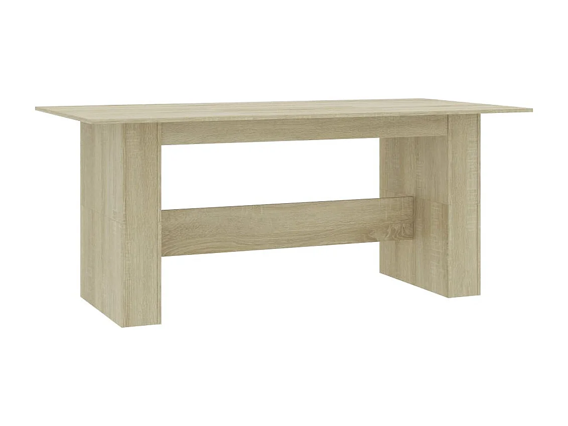 Table de salle à manger Chêne sonoma 180x90x76 cm Aggloméré