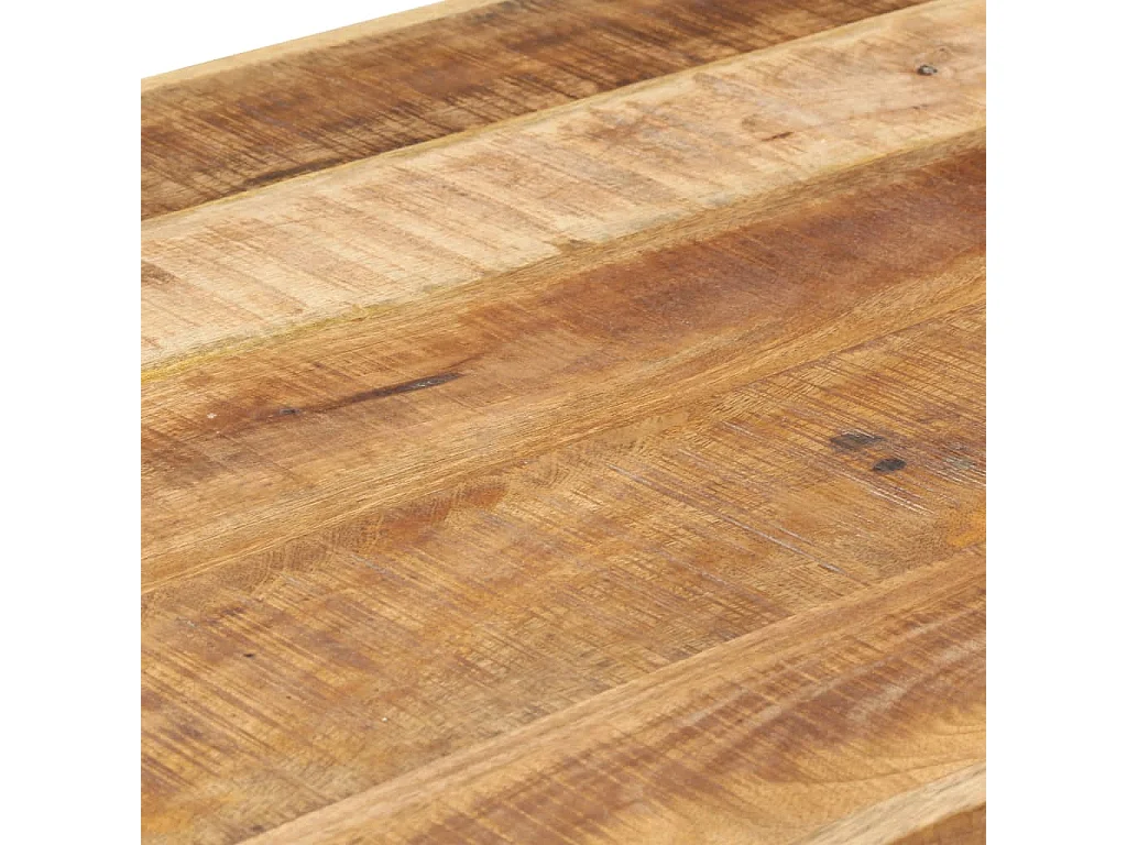 Table à manger 220x100x75 cm Bois de manguier massif brut