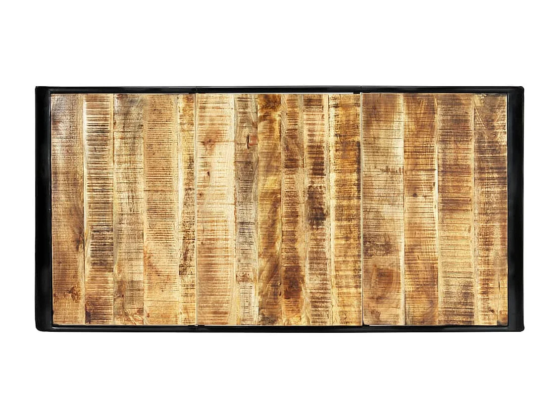 Eettafel 180x90x76 cm massief ruw mangohout
