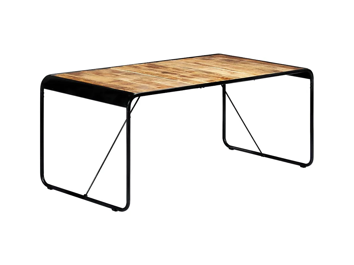 Table de salle à manger 180x90x76 cm Bois de manguier brut