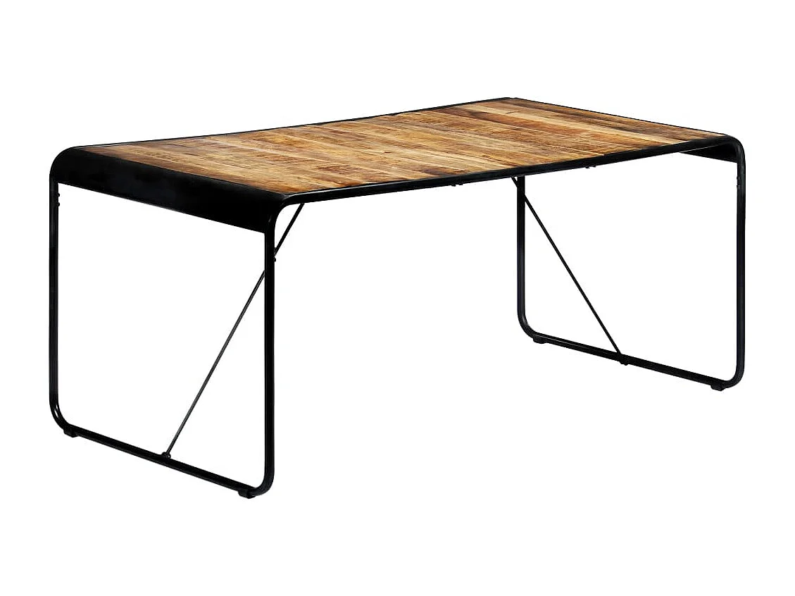 Table de salle à manger 180x90x76 cm Bois de manguier brut