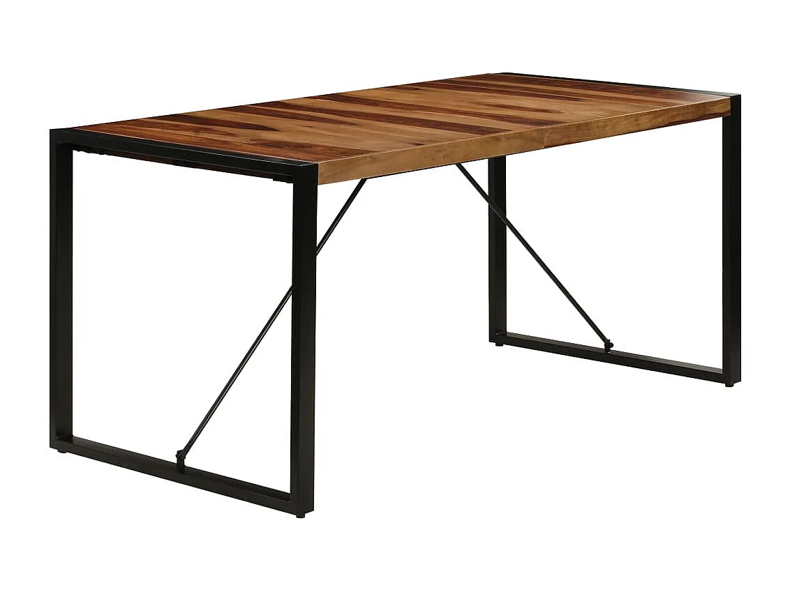 Table de salle à manger 160x80x75 cm Bois de Sesham massif