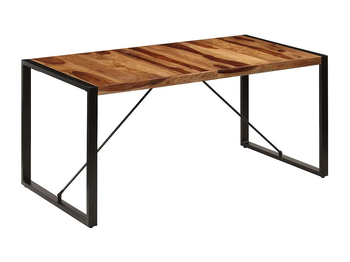 Table de salle à manger 160x80x75 cm Bois de Sesham massif