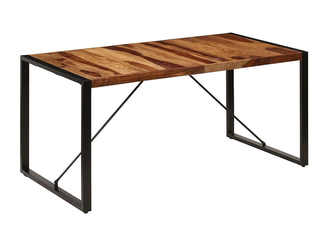 Table de salle à manger 160x80x75 cm Bois de Sesham massif