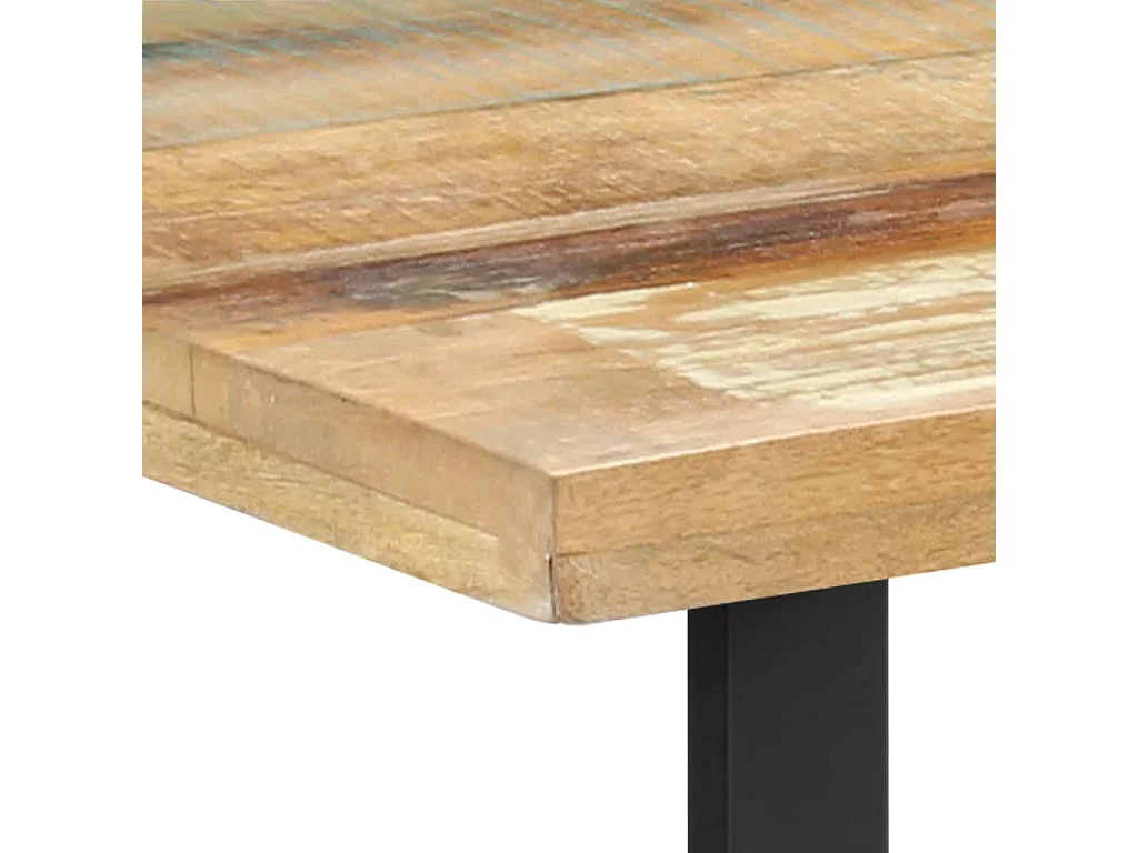 Table de salle à manger 120x60x76cm Bois de récupération massif