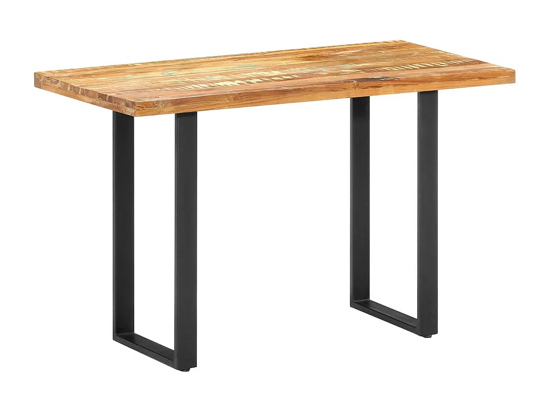 Table de salle à manger 120x60x76cm Bois de récupération massif