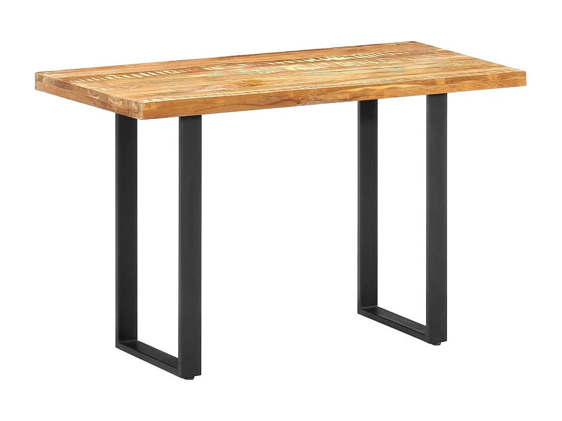 Table de salle à manger 120x60x76cm Bois de récupération massif