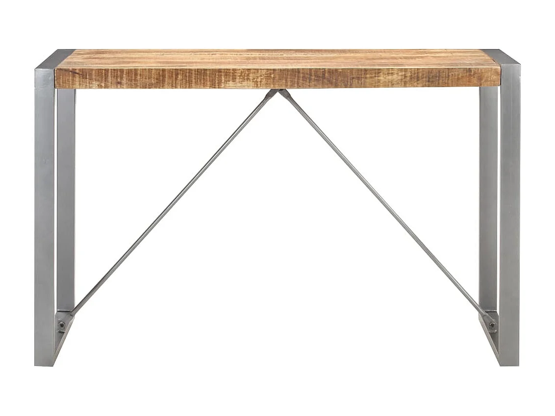 Table à manger 120x60x75 cm Bois de manguier massif brut