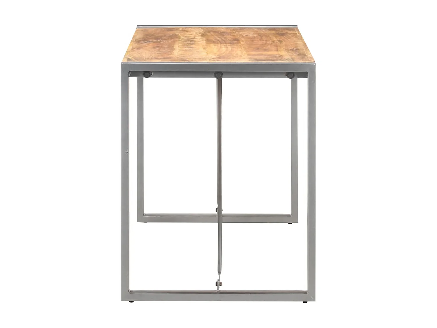 Table à manger 120x60x75 cm Bois de manguier massif brut