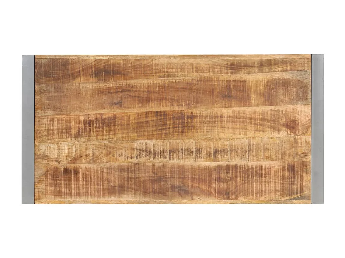 Table à manger 120x60x75 cm Bois de manguier massif brut