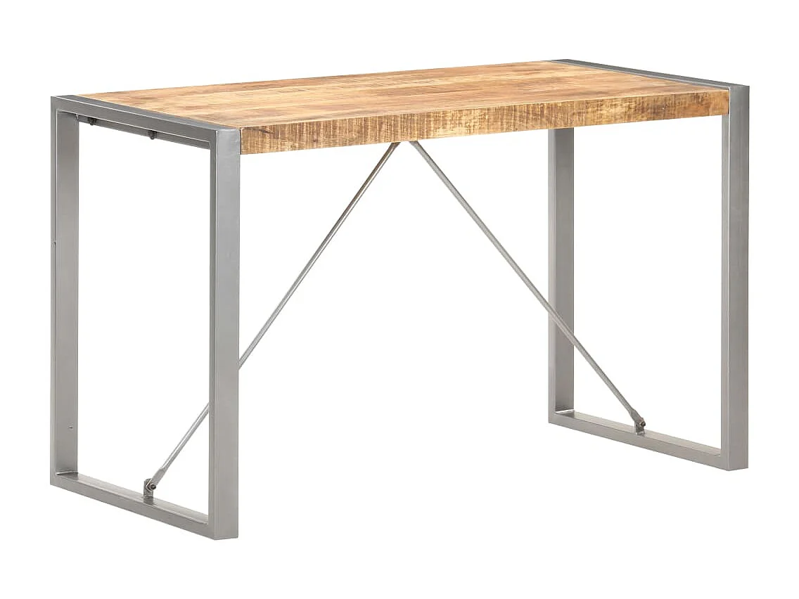 Table à manger 120x60x75 cm Bois de manguier massif brut