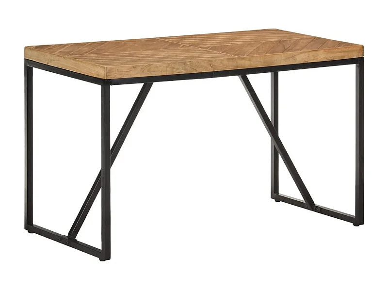 Table à manger 120x60x76 cm Bois solide d'acacia et de manguier