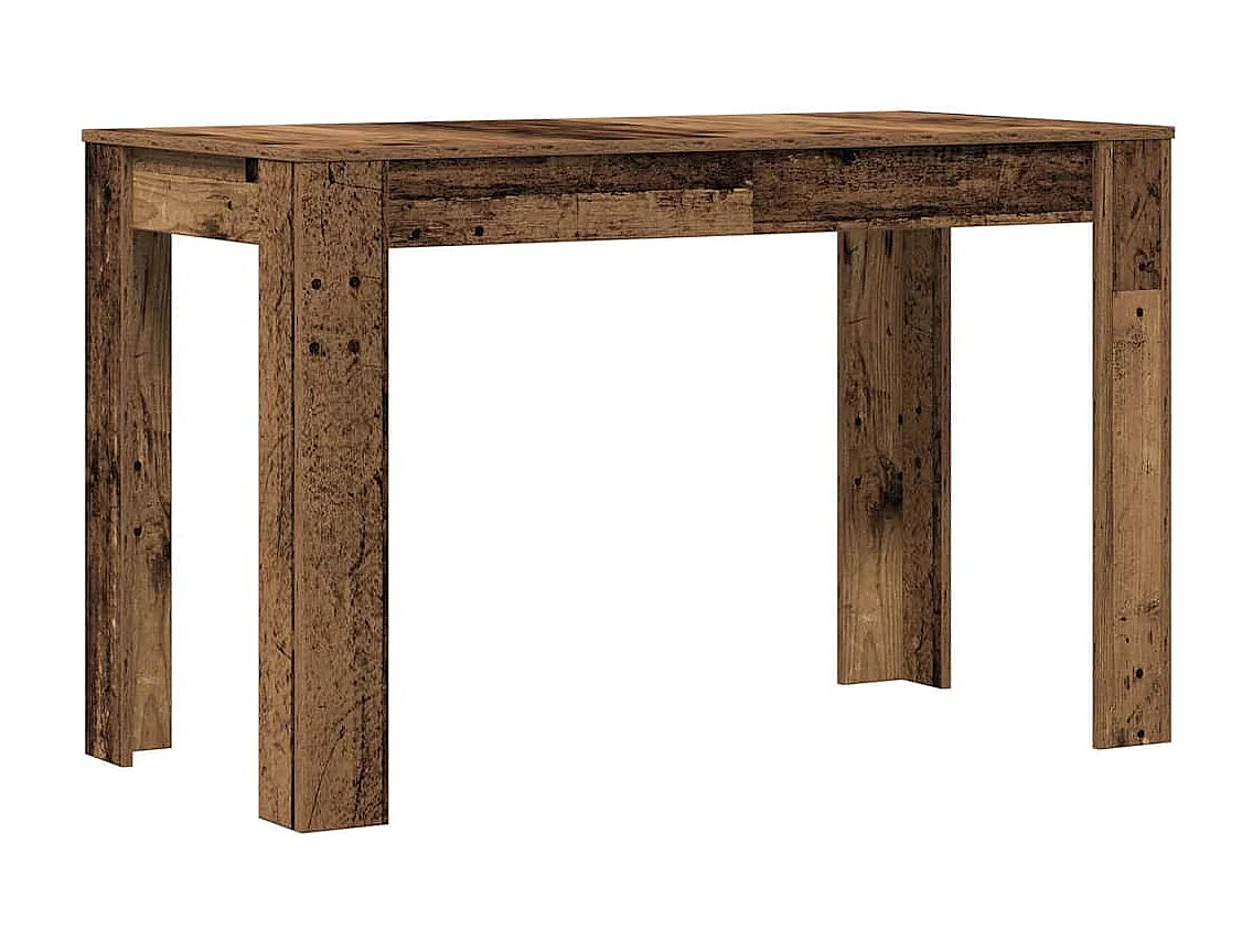Table à manger vieux bois 120x60x76 cm bois d'ingénierie