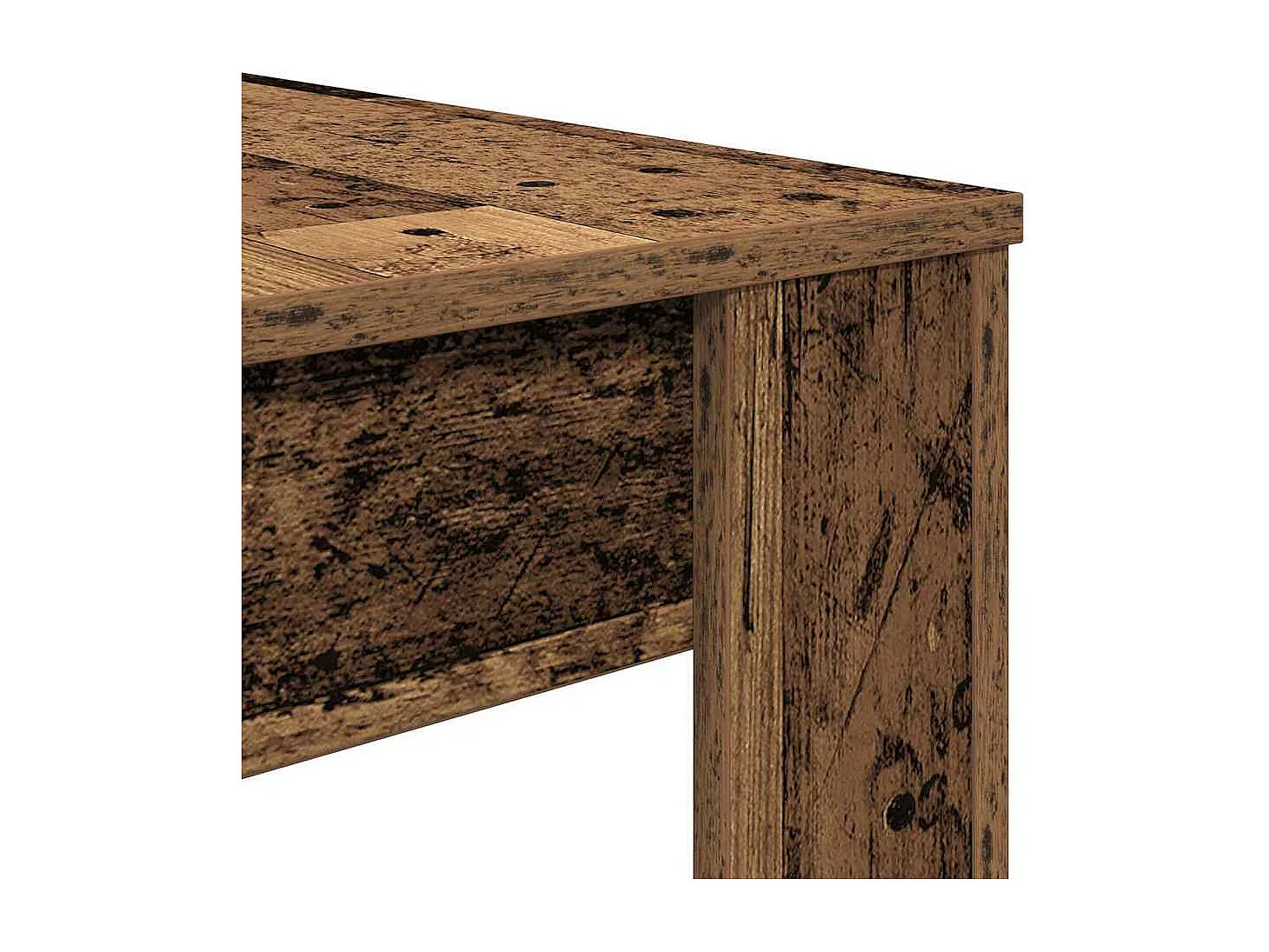 Table à manger vieux bois 120x60x76 cm bois d'ingénierie