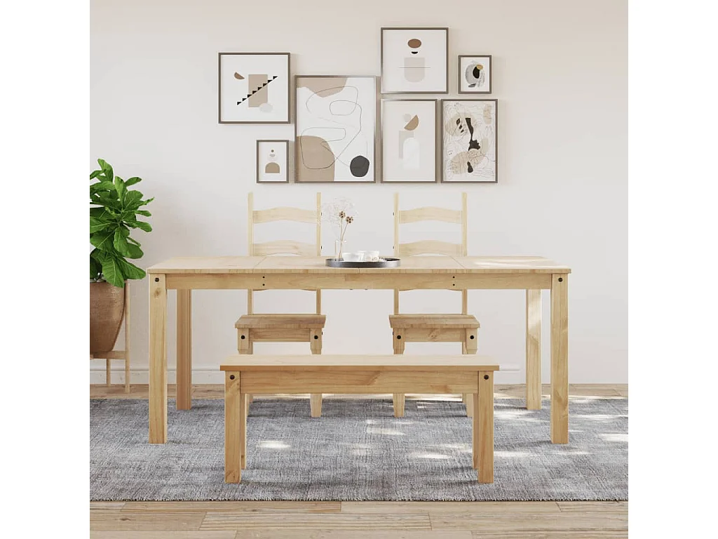 Table à manger Panama 180x90x75 cm bois massif de pin
