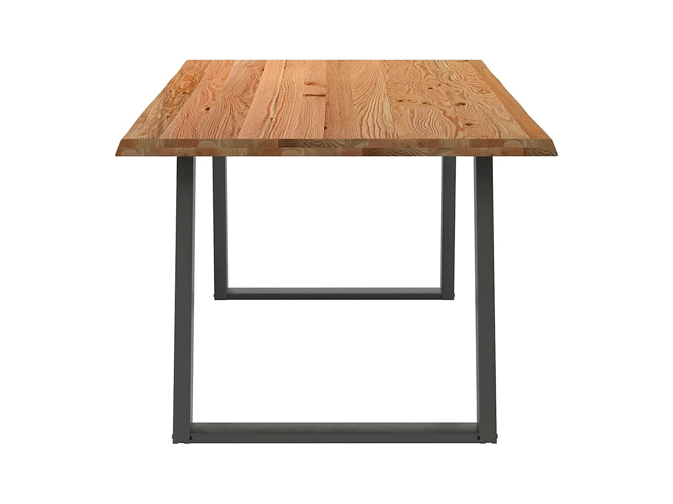 Table à manger marron clair 180x100x74 cm bois de chêne massif