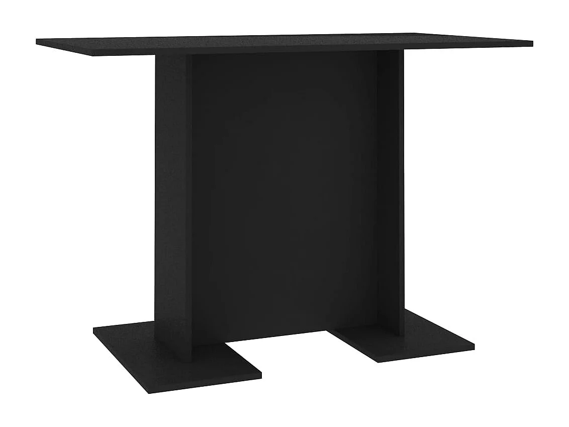 Mesa de jantar 110x60x75 cm contraplacado preto