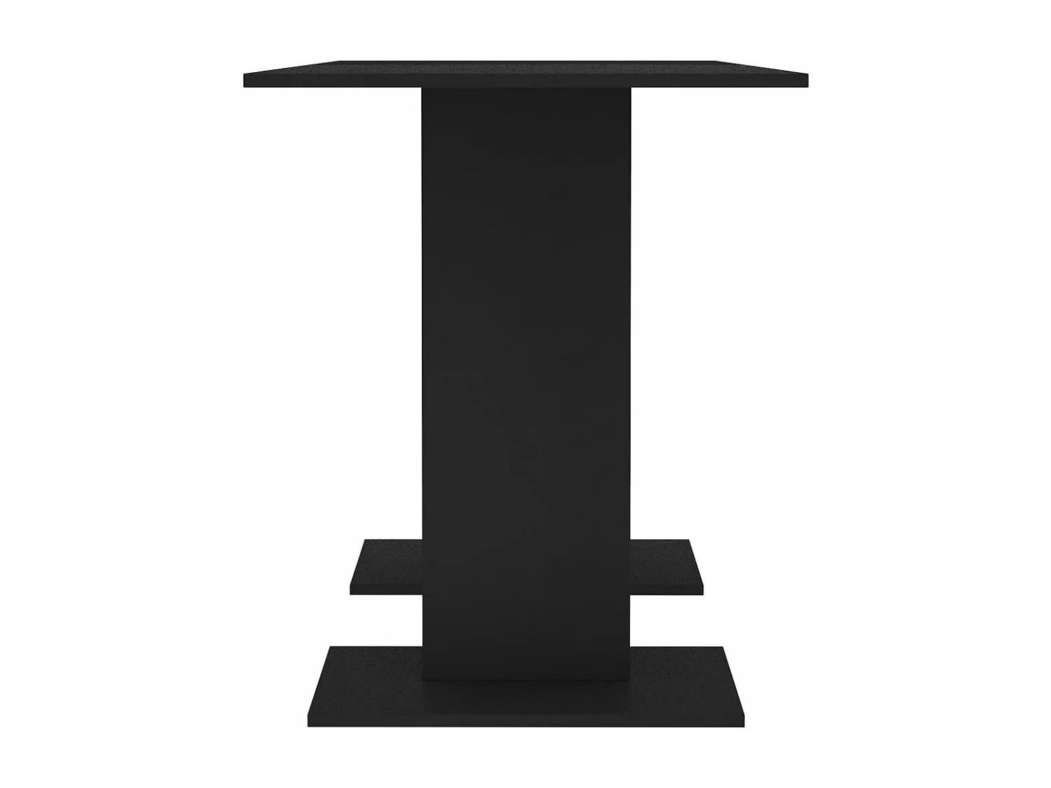 Mesa de jantar 110x60x75 cm contraplacado preto