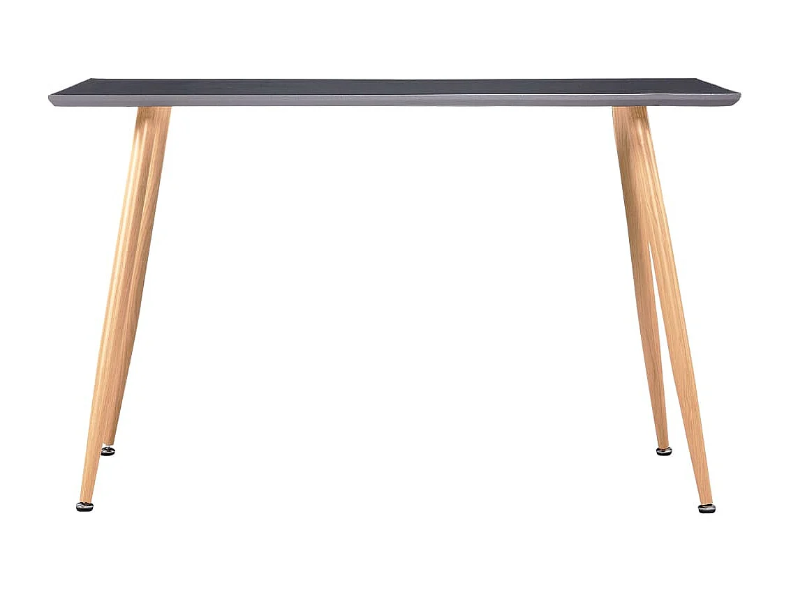 Table de salle à manger Gris et chêne 120x60x74 cm MDF