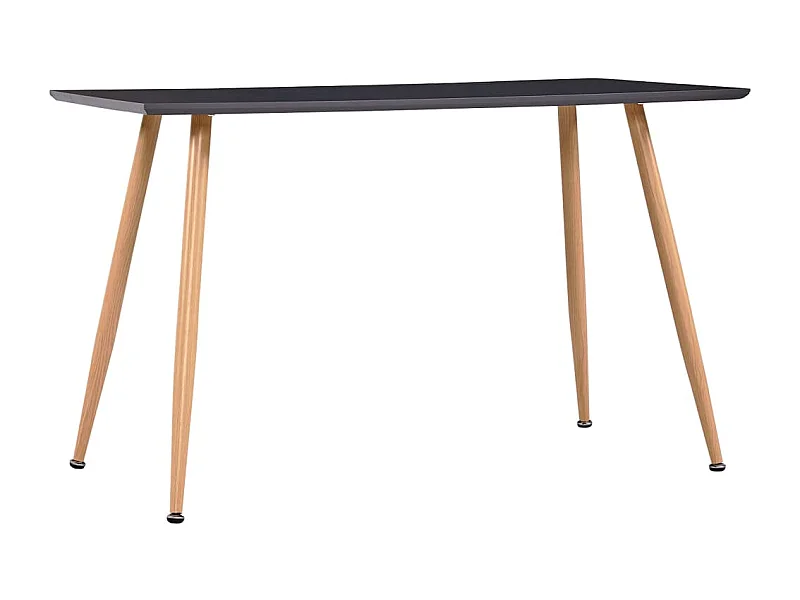 Table de salle à manger Gris et chêne 120x60x74 cm MDF