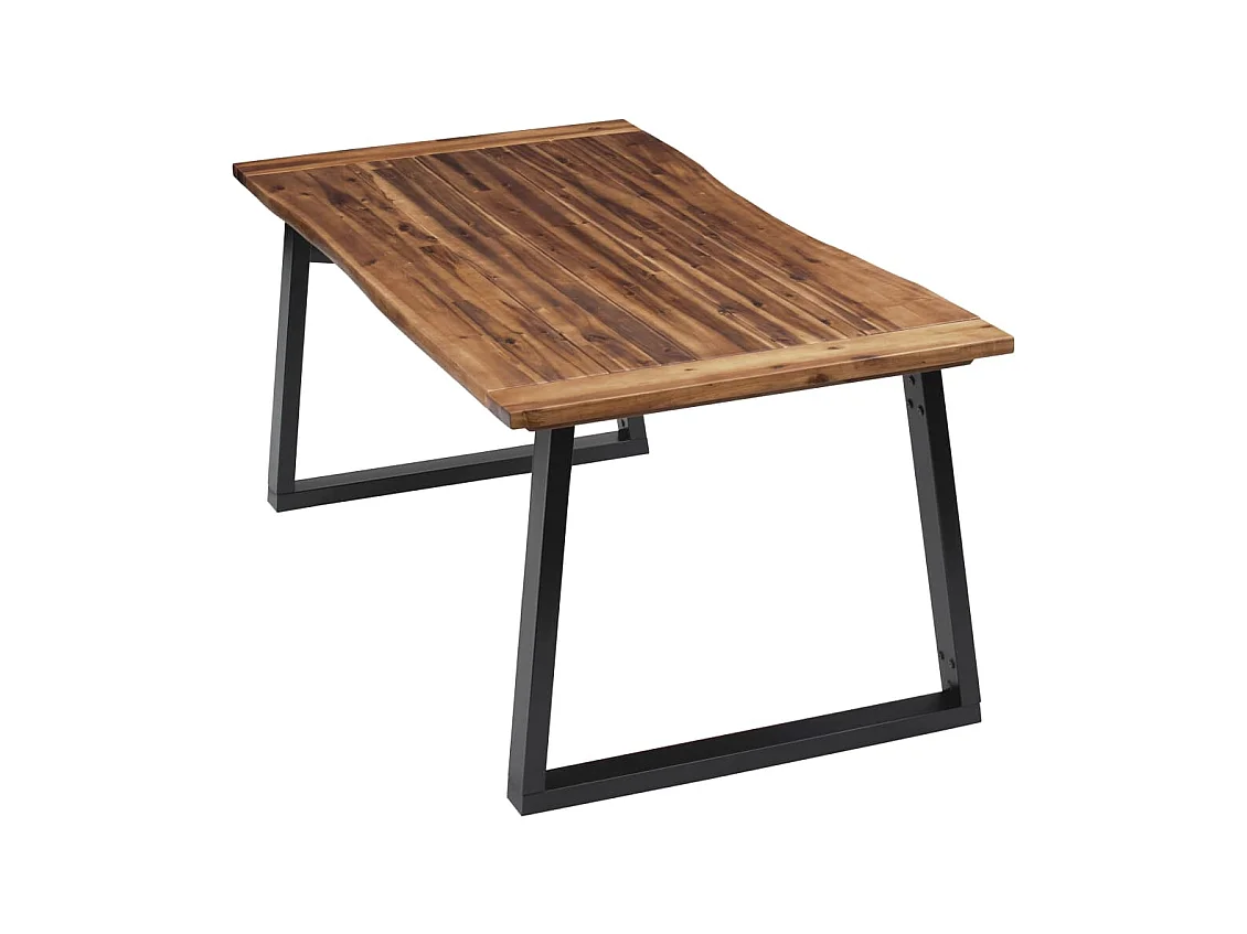 Table de salle à manger Bois d'acacia massif 180x90 cm