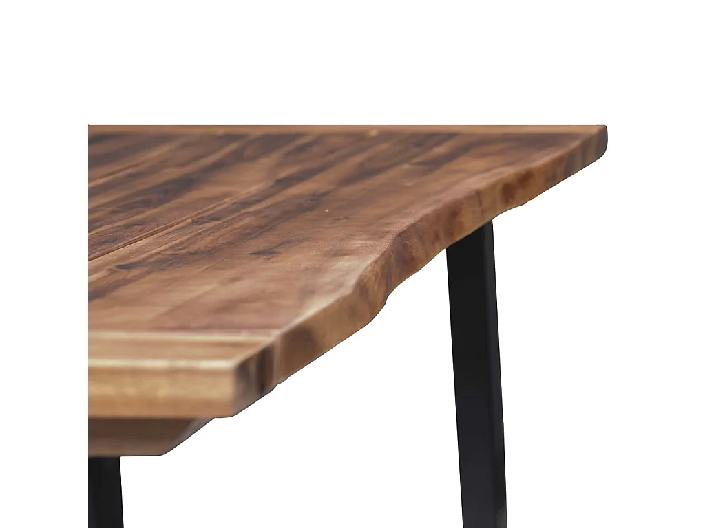 Mesa de comedor demadera de acacia maciza 180x90 cm