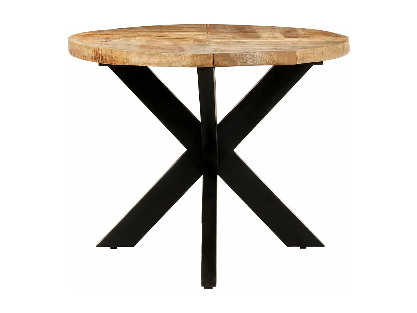 Table à manger ovale 200x100x75 cm Bois de manguier brut