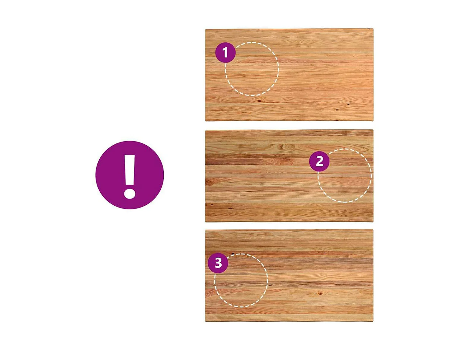 Table à manger marron clair bois de chêne massif rectangulaire