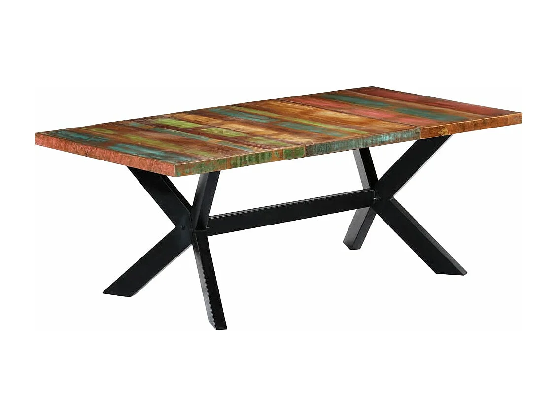 Table à manger 200x100x75 cm Bois de récupération solide