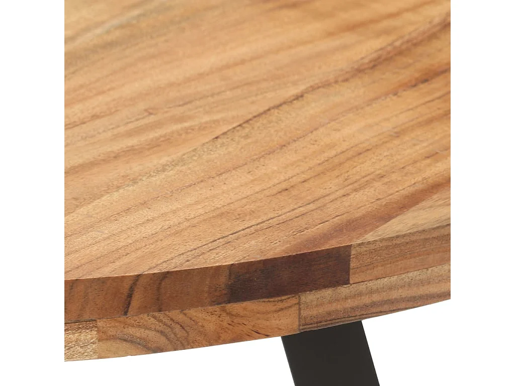 Eettafel 80 cm massief acaciahout