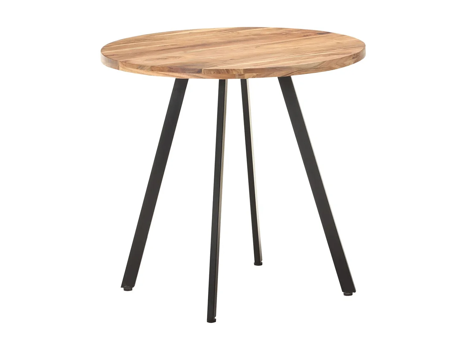 Eettafel 80 cm massief acaciahout