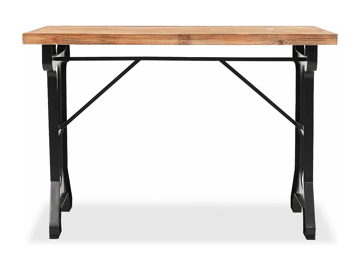 Mesa de salón comedor en madera maciza de abeto 122x65x82 cm