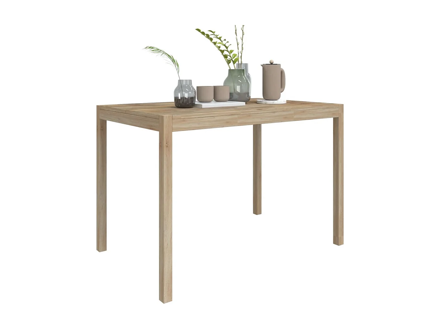 Eettafel 110x70x75 cm massief acaciahout