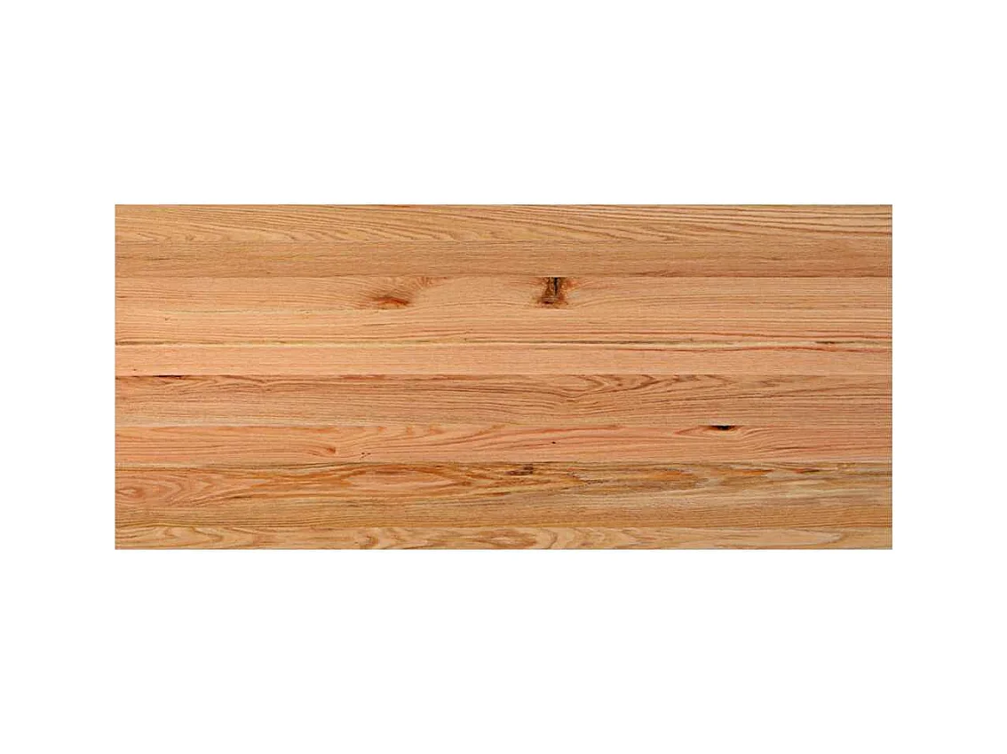 Table à manger marron clair bois de chêne massif rectangulaire