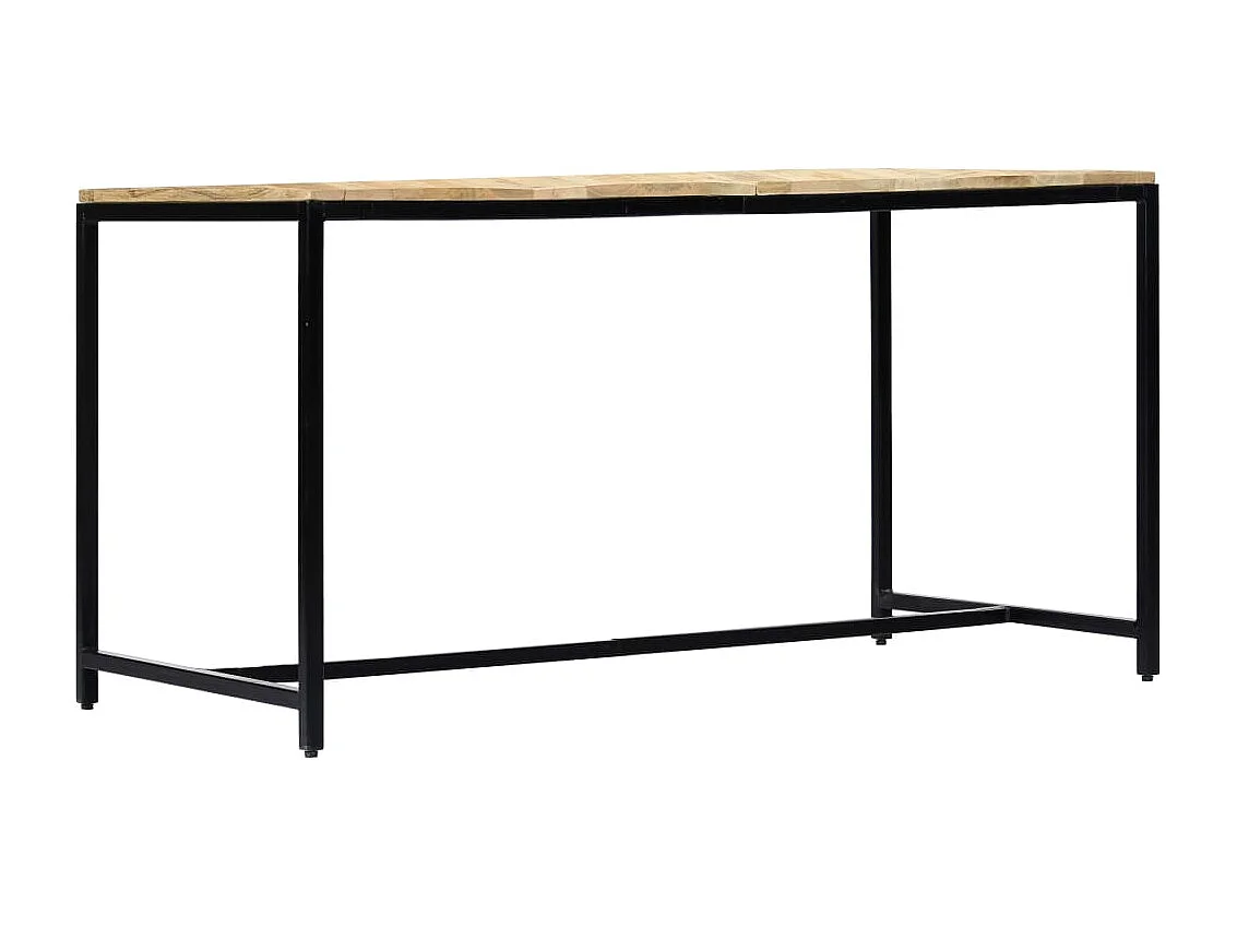 Table de salle à manger 140x70x75 cm Bois manguier massif brut